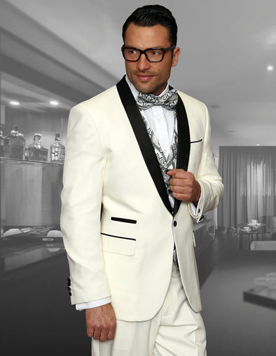 Men Statement Suit -CAPRI-OFFWHITE