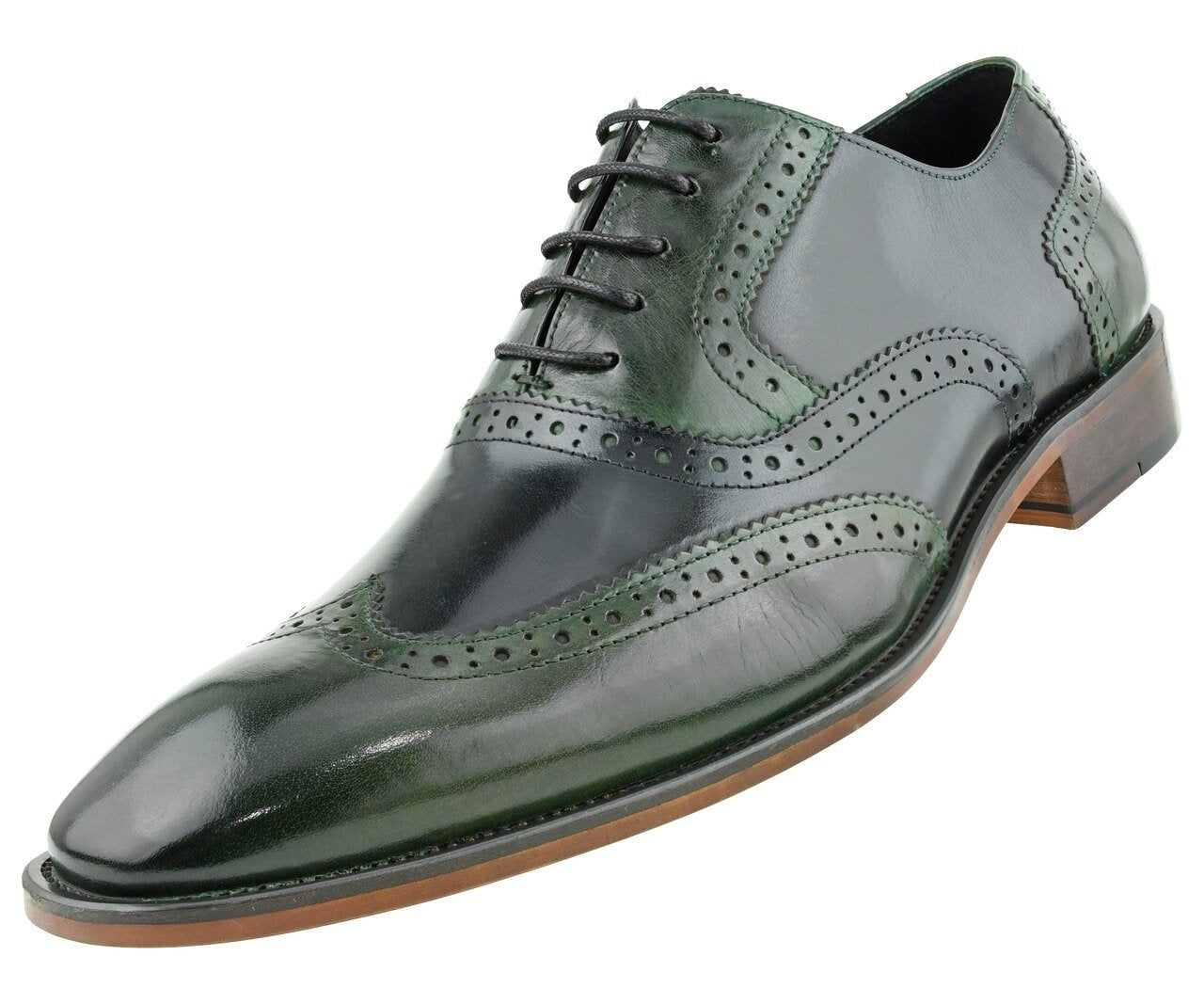 olive green dress shoes mens Men Dress Shoes-AG100-195J – Men Suits Direct