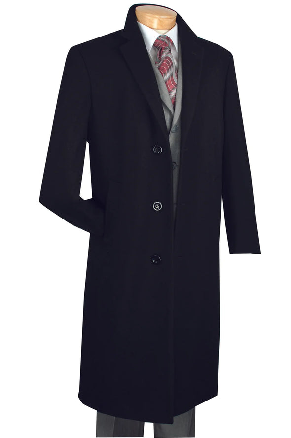 Vinci Men Top Coat CL48 Black
