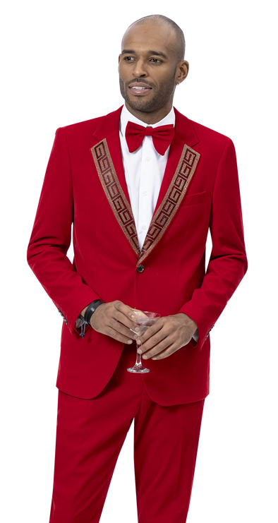EJ Samuel Blazer JP110 - Red - Church Suits For Less