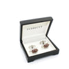 Silvertone Turtle Cuff Links With Jewelry Box