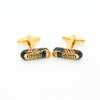 Goldtone Shoe Cuff Links With Jewelry Box