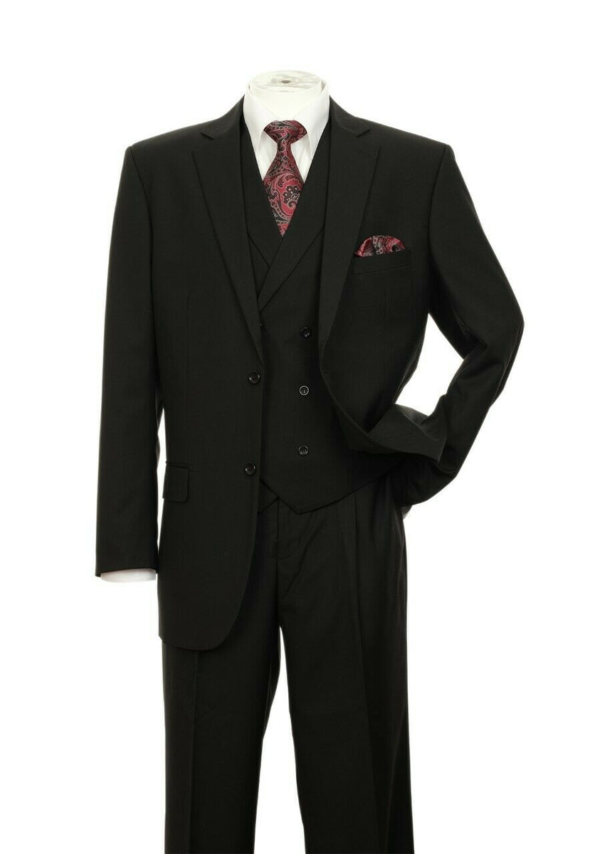 Fortino Landi Suit 5702V9-Black – Men Suits Direct