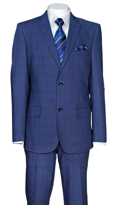 Fortino Landi Men Suit 570203-Navy - Church Suits For Less