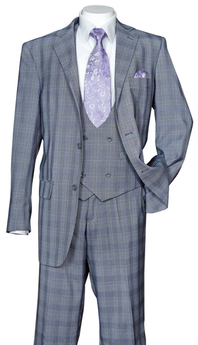 Fortino Landi Suit 5702V6-Grey - Church Suits For Less
