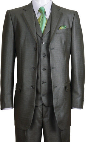 Fortino Landi Men Suit 5909V-Olive - Church Suits For Less