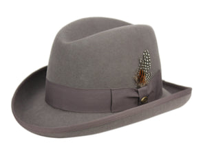 Men Homburg Hat MSD-31 Gray - Church Suits For Less