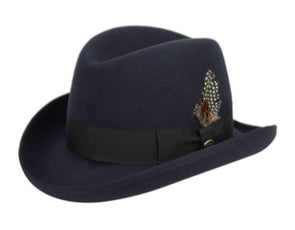 Men Homburg Hat MSD-31 Navy - Church Suits For Less