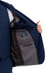 Indigo Wool Blend Suit For Men Formal Suit Jackets For All Ocassions MW249-04