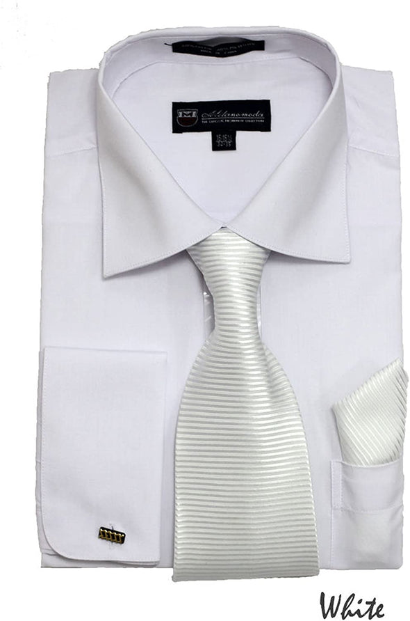 Men Dress Shirt SG-27-White