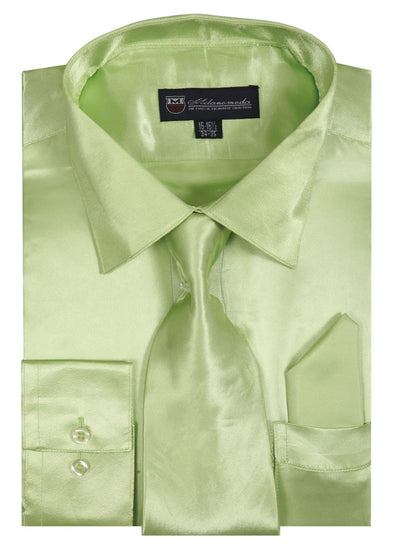 Milano Moda Shirt SG08-Lime - Church Suits For Less