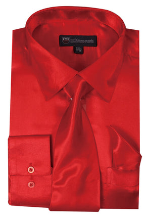Milano Moda Shirt SG08-Red - Church Suits For Less
