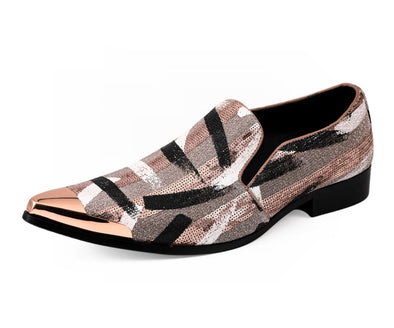 black and gold mens dress shoes Men Dress Shoe Nel Rose Gold – Men Suits Direct