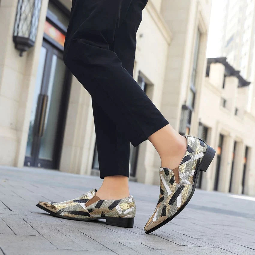 Men Dress Shoe Nel Gold – Men Suits Direct