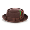 Men Classic Pork Pie Hat-MSD32 - Church Suits For Less