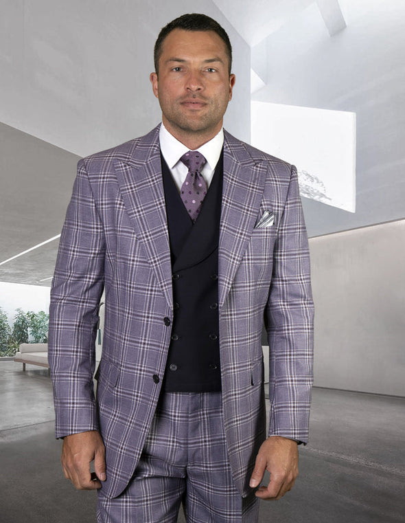 Men Statement Suit RIMINI-EGGPLANT
