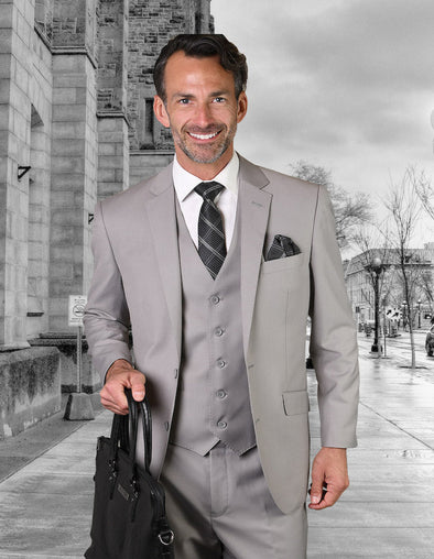 Men Statement Suit STZV-100-PLATINUM