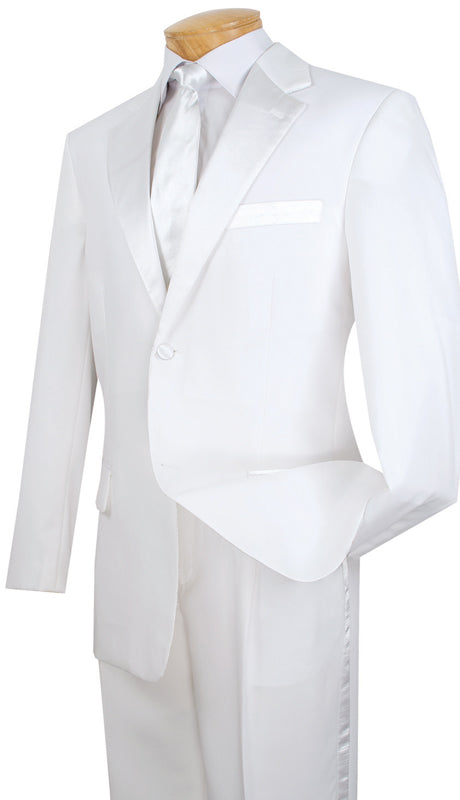 Men Tuxedo T-2PPC-White - Church Suits For Less