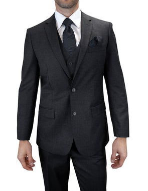 MEN STATEMENT SUIT  TS-2V-H.CHARCOAL