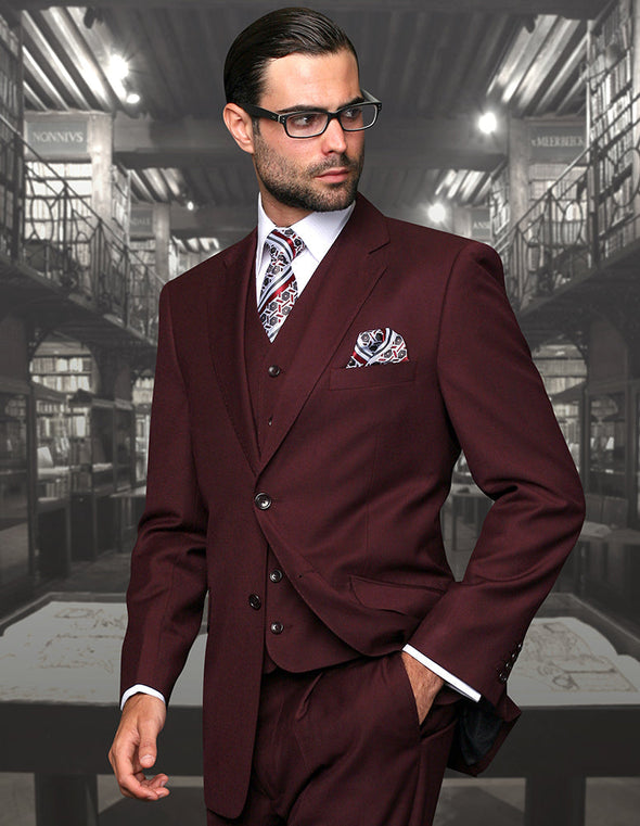 Men Statement Suit TZ-100BG-BURGUNDY