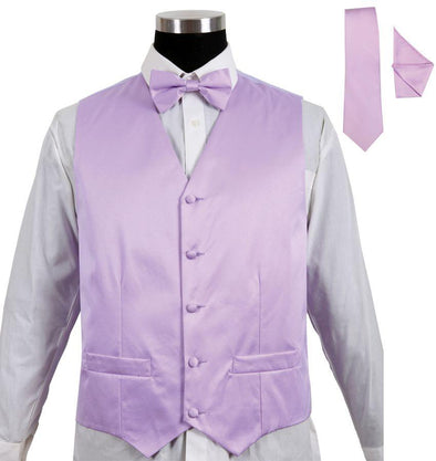 Men Tuxedo Vest V004-Lilac