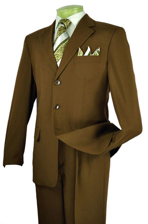 Vinci Men Suit 3PP-Brown - Church Suits For Less