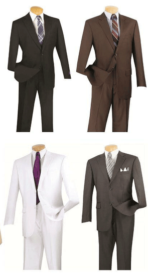 Vinci Men Suit 3PP-White - Church Suits For Less
