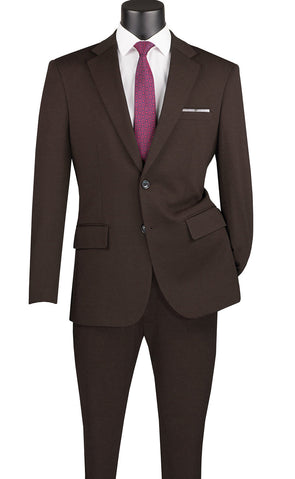 Vinci Men Suit SDX-3 Brown