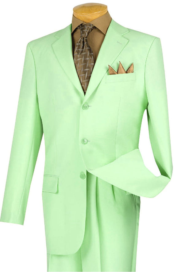 Vinci Men Suit 3PP-Mint Green - Church Suits For Less