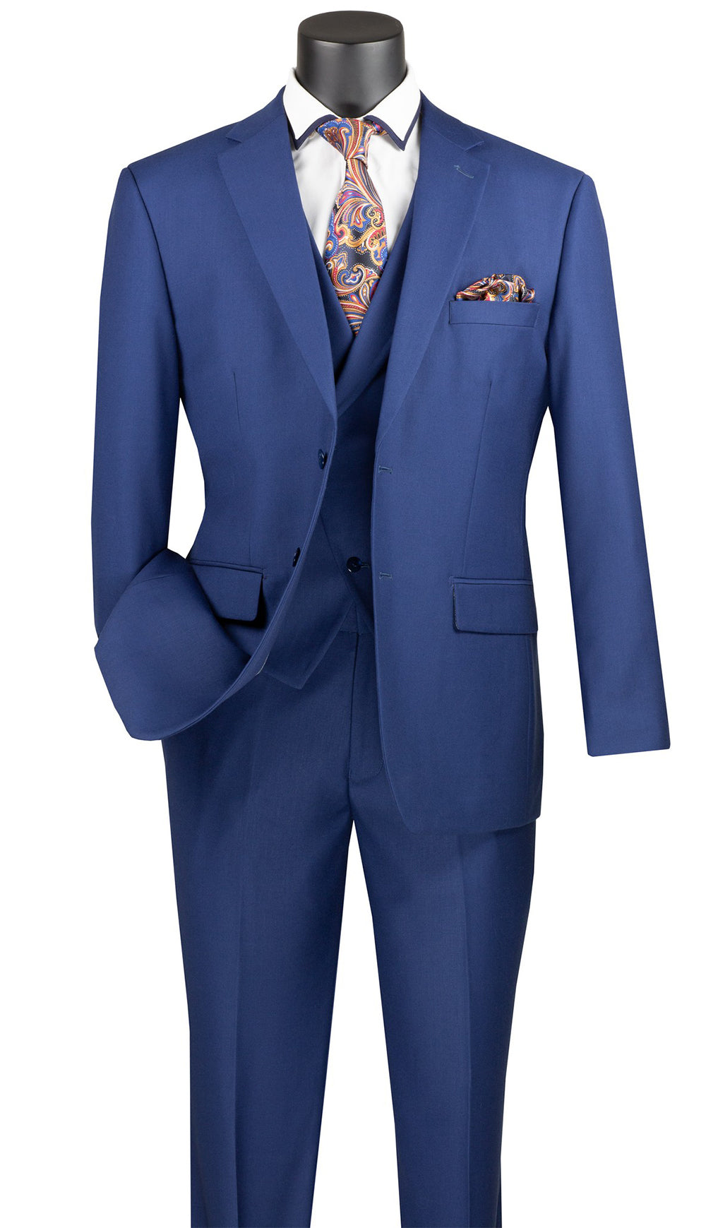 Mens Blue Suit | Royal Blue Suit | 3PC Blue Suit Luxury men's Suit 786