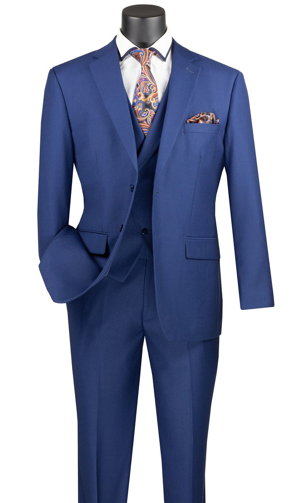 Vinci Suit MV2TR-Blue - Church Suits For Less