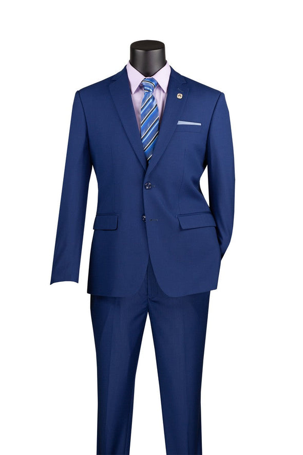 Vinci Men Suit SC900-12- Twilight Blue - Church Suits For Less