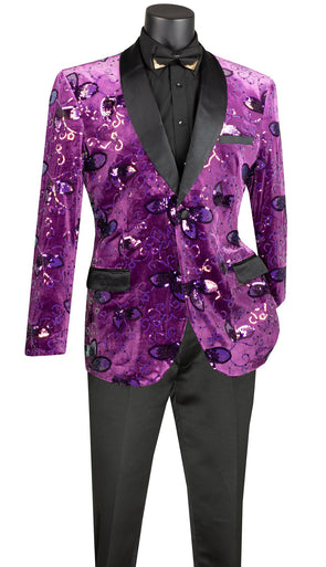 Vinci Sport Coat BSQ-4-Purple