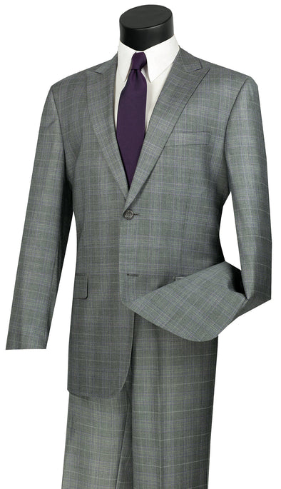 Vinci Suit 2RW-1-Gray - Church Suits For Less