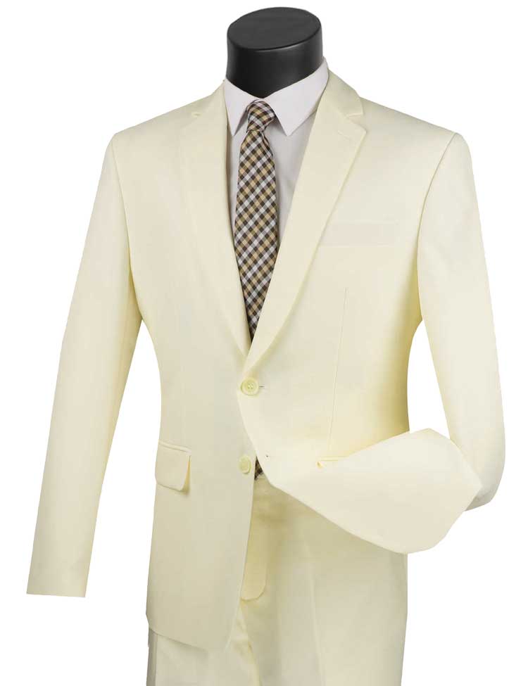 Vinci Suit S-2PP-Ivory – Men Suits Direct