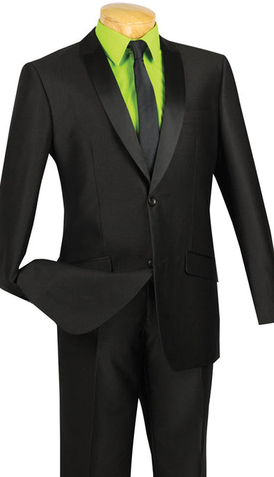 Vinci Suit S2PS-1-Black - Church Suits For Less