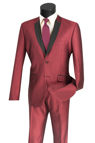 Vinci Suit S2PS-1-Maroon - Church Suits For Less