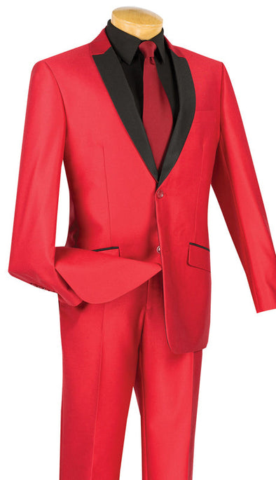Vinci Suit S2PS-1-Red - Church Suits For Less