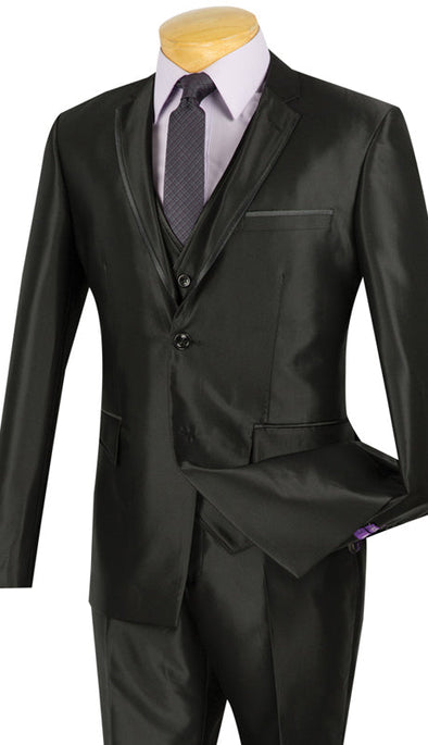 Vinci Suit USVR-4-Black - Church Suits For Less