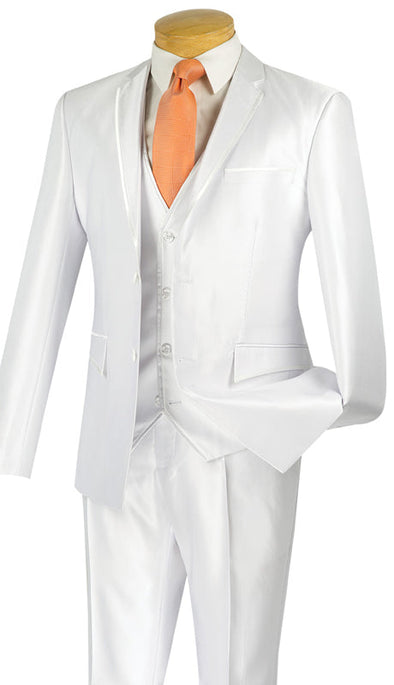 Vinci Suit USVR-4-White - Church Suits For Less