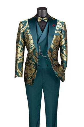 Vinci Tuxedo MVJQ-1 Emerald - Church Suits For Less