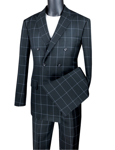 Vinci Men Suit MDW-1-Black - Church Suits For Less
