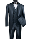 Vinci Men Suit MV2R-1-Midnight Blue - Church Suits For Less