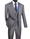 Vinci Men Suit MV2W-1-Gray - Church Suits For Less