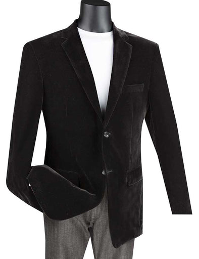 Vinci Sport Coat B-27-Black - Church Suits For Less