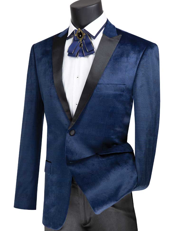 Blue velvet sports clearance jacket
