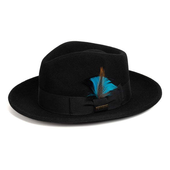 Men Fashion Fedora Hat Black