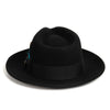Men Crushable Black Fedora Hat - Church Suits For Less