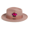 Men Fashion Fedora Hat Dusty Pink