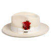 Men Church Fedora Hat -Off-White - Church Suits For Less
